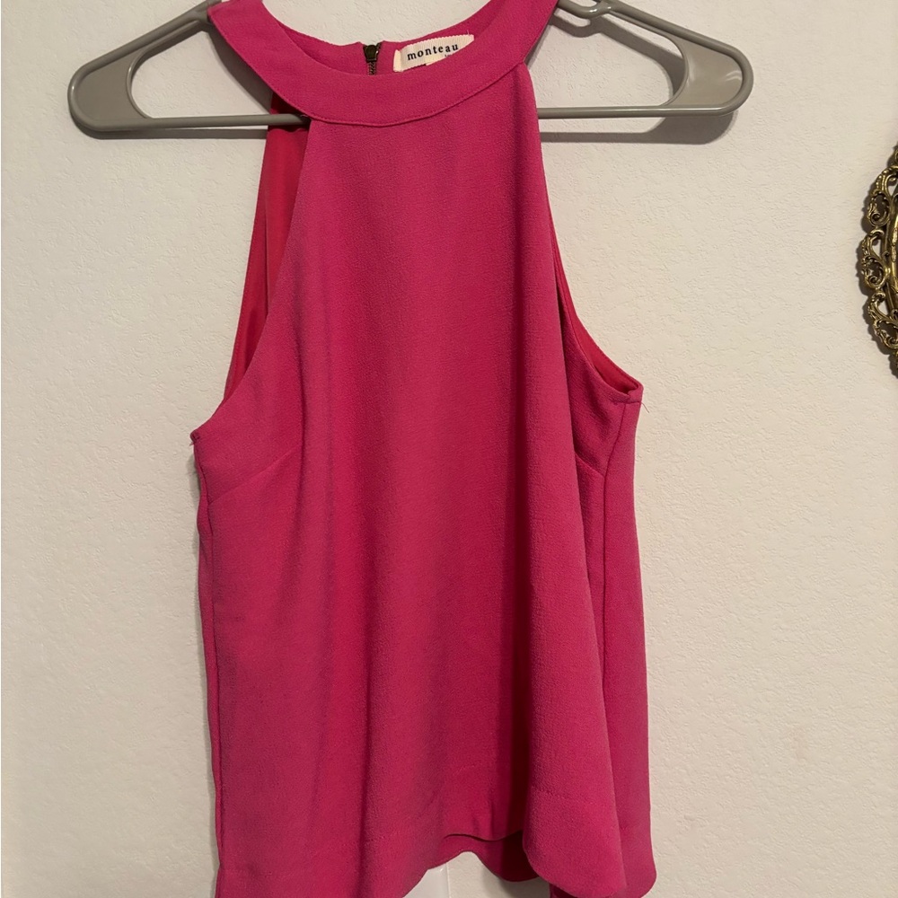 Pink Women's Halter Top